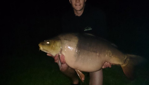 A 48 lb carp from Villefond, The stunning long two tone fish, May 2013
