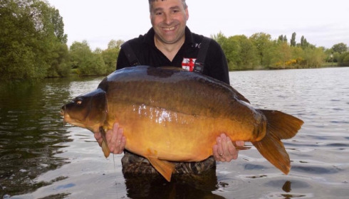 A 65 lb 10 oz carp from Villefond, Chris Blunt, May 2017