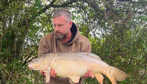 A 35 lb carp from Villefond, Darren Garrett, Sep 2022