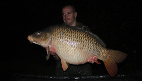 A 35 lb 11 oz carp from Villefond, Nov 2014