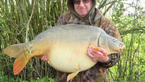 A 53 lb fish from Villefond, Mirror, Apr 2023