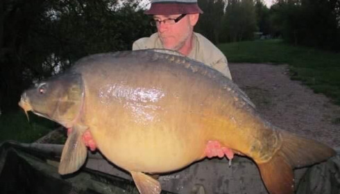 A 52 lb 10 oz carp from Villefond, A new 50.First time over 50lb , May 2017