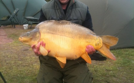 A 49 lb 12 oz carp from Villefond, Arnold the fish, Apr 2012