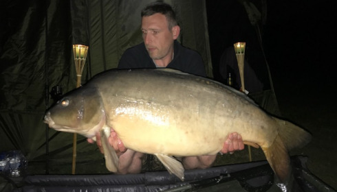 A 44 lb carp from Villefond, Minky, Sep 2017