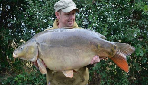 A 38 lb 2 oz carp from Villefond, Oct 2016