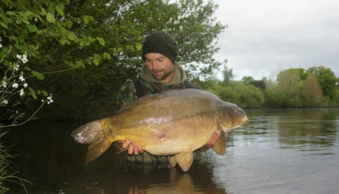 A 38 lb 14 oz carp from Villefond, May 2015