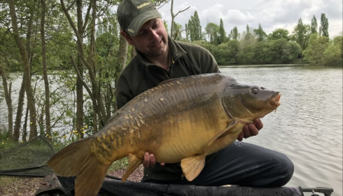 A 38 lb 8 oz carp from Villefond, Thomas Pygall, Apr 2019