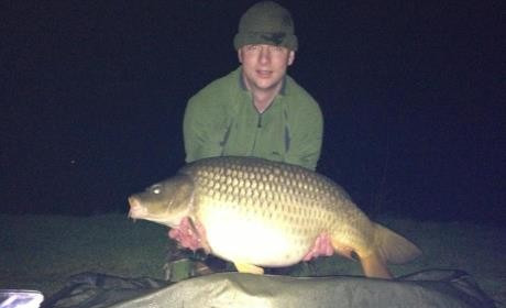 A 36 lb carp from Villefond, Apr 2013