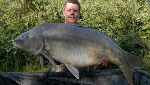 A 35 lb 4 oz carp from Villefond, Spawned out massively Dorian, Jun 2015