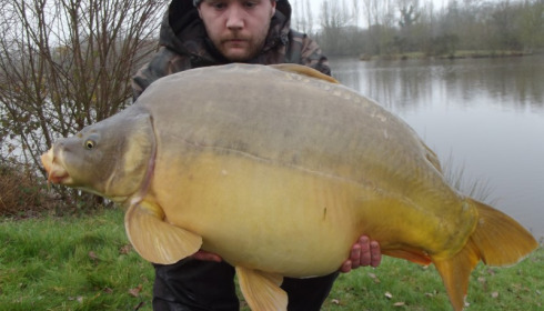 A 36 lb 12 oz carp from Villefond, mark lambert, Jan 2012