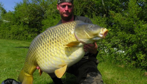 A 51 lb 8 oz carp from Villefond, Big John, Apr 2011