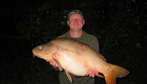 A 28 lb 11 oz carp from Villefond, Sep 2013
