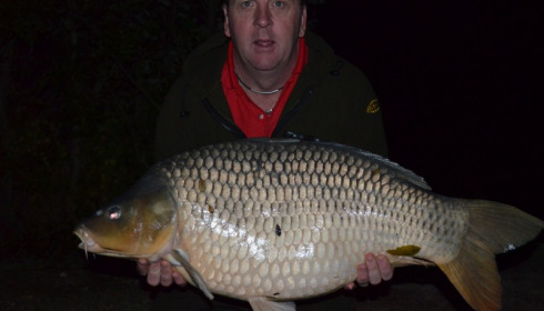 A 42 lb carp from Villefond, Oct 2011