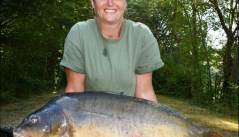 A 40 lb 12 oz carp from Villefond, Sep 2018