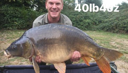 A 40 lb 4 oz carp from Villefond, Oct 2017