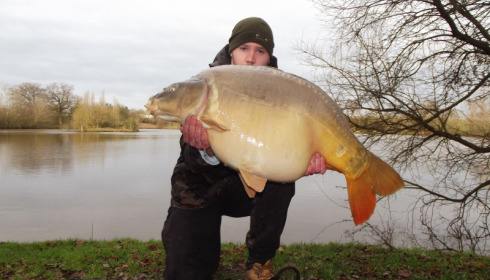 A 42 lb 12 oz carp from Villefond, Mark Lambert, Dec 2012