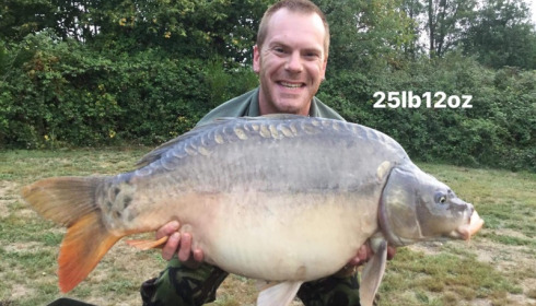 A 25 lb 12 oz carp from Villefond, Oct 2017