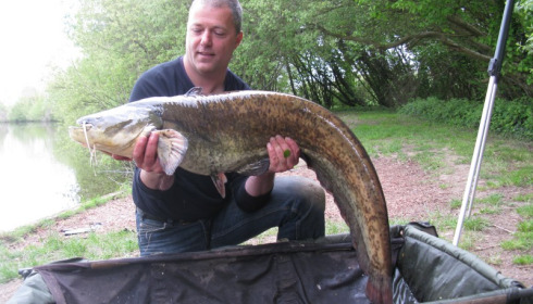 A 30 lb 8 oz catfish from Villefond, Apr 2014