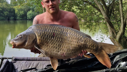A 54 lb carp from Villefond, Shane Douglas, Jul 2022