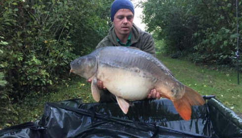 A 38 lb carp from Villefond, DIY Ghostie, Sep 2015