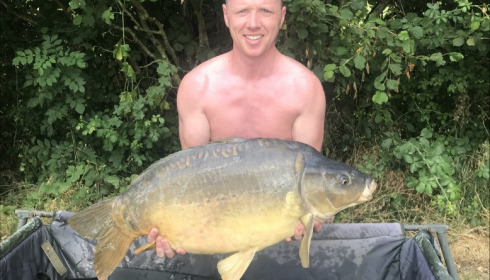 A 31 lb 3 oz carp from Villefond, Mark Scollins, Jul 2019