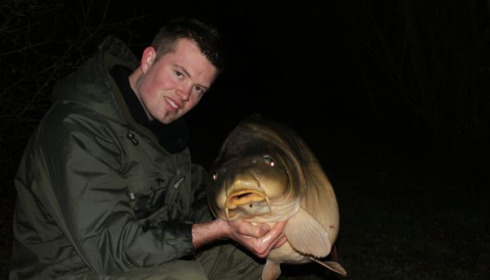 A 47 lb 4 oz carp from Villefond, Bennett's, Mar 2011