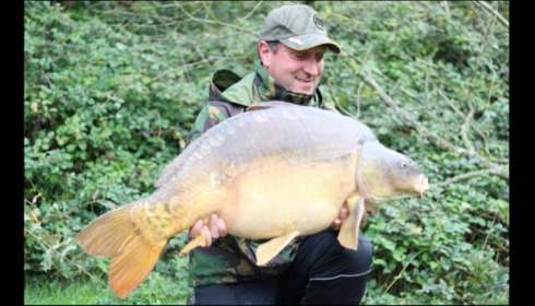 A 45 lb 8 oz carp from Villefond, Nov 2019