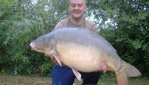 A 40 lb 5 oz carp from Villefond, Chris Rogers, Sep 2012