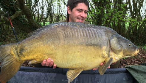 A 43 lb 8 oz carp from Villefond, Martin Day, Apr 2017