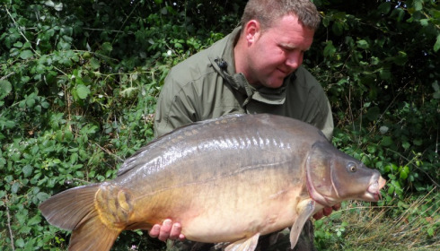 A 35 lb 8 oz carp from Villefond, Jul 2013