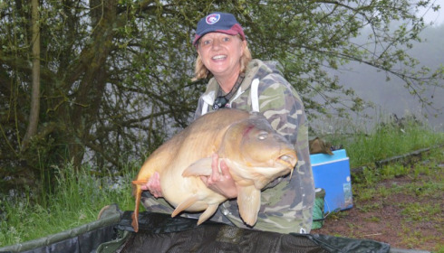 A 49 lb 8 oz carp from Villefond, Bennetts the fish , Aug 2016