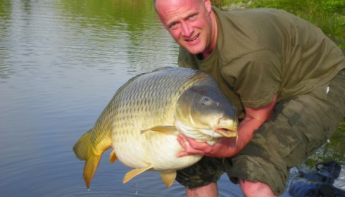 A 51 lb 8 oz carp from Villefond, Big John, Apr 2011