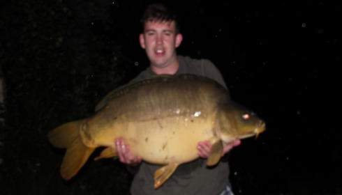 A 49 lb 8 oz carp from Villefond, Arnold the fish, Jun 2012