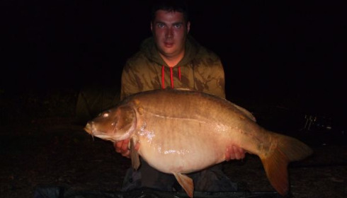 A 40 lb carp from Villefond, Aug 2011