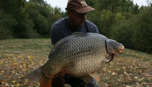 A 47 lb 8 oz carp from Villefond, Arther, Sep 2010