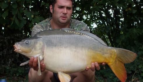 A 20 lb carp from Villefond, Aug 2011