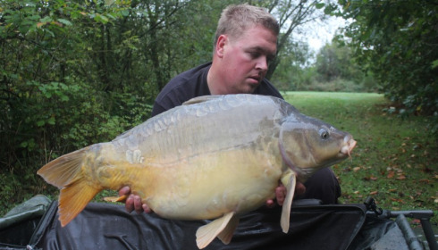A 35 lb 2 oz carp from Villefond, Nov 2014