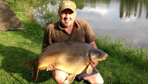 A 47 lb carp from Villefond, Paul Bartoon, Jun 2013