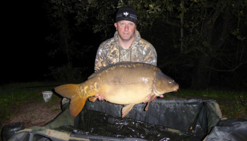 A 45 lb 10 oz carp from Villefond, Oct 2015