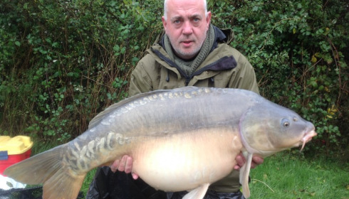 A 47 lb 11 oz carp from Villefond, Dorian the fish , Nov 2013