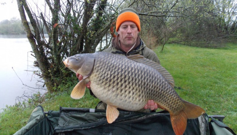 A 35 lb 12 oz carp from Villefond, Apr 2014