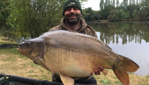 A 42 lb 2 oz carp from Villefond, Dominic Roberts, Sep 2016