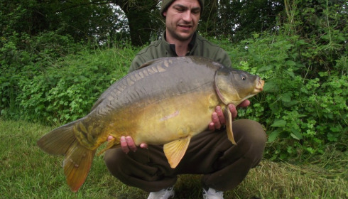 A 25 lb carp from Villefond, May 2016