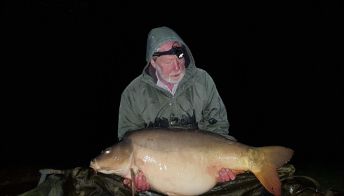 A 57 lb 8 oz carp from Villefond, Owner John , Jan 2020