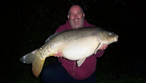 A 30 lb carp from Villefond, May 2009