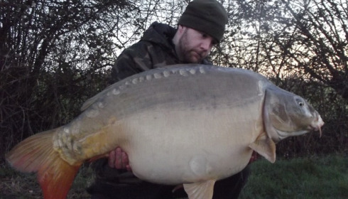 A 45 lb 2 oz carp from Villefond, Mark Lambert, Feb 2014