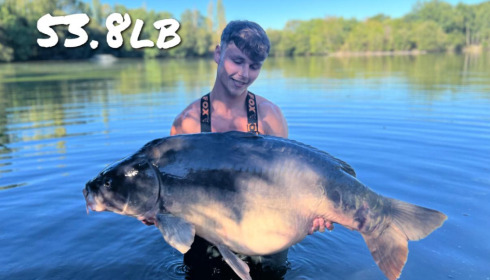 A 53 lb 8 oz carp from Villefond, Dalton Jay, Aug 2022