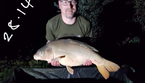 A 28 lb 14 oz carp from Villefond, Sep 2019