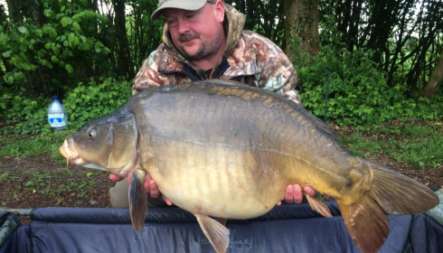 A 41 lb carp from Villefond, James Dodes, Apr 2018