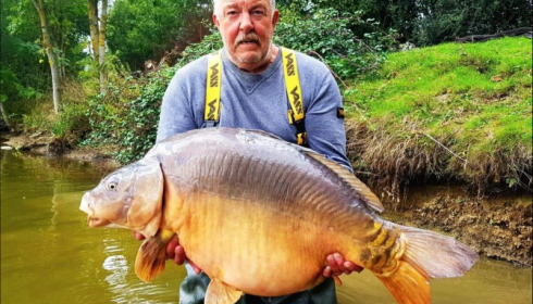 A 53 lb carp from Villefond, Son of max , Oct 2019